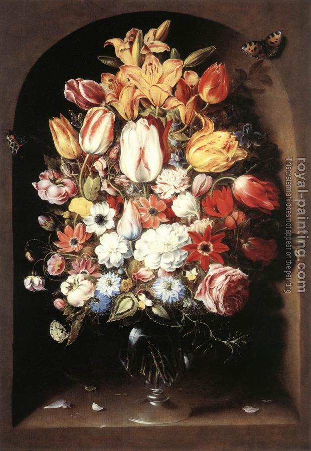 Osias Beert : Bouquet in a Niche